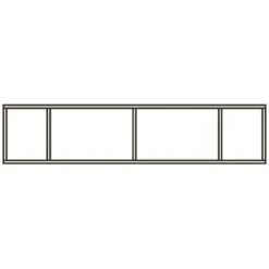 Pelipal Wandregal 4 Fächer 90 X 33 X 20 Cm