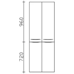 Pelipal Serie 6025 (Solitaire) Hochschrank 60 X 33 X 168 Cm, 4 Drehtüren, Griff S -Duravit Verkaufsgeschäft hersteller pelipal solitaire 6025 hochschraenke stangengriff 1465280