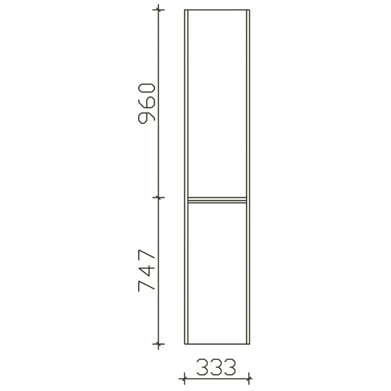 Pelipal Serie 6040 (Solitaire) Hochschrank 33,3 X 33 X 170,7 Cm Mit 2 Drehtüren Anschlag Links 5 Pelipal Serie 6040 (Solitaire) Hochschrank 33,3 X 33 X 170,7 Cm Mit 2 Drehtüren Anschlag Links - Image 3