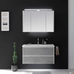Pelipal Serie 6040 (Solitaire) Spiegelschrank 123,2 Cm Mit LED Aufsatzleuchte 90 Cm -Duravit Verkaufsgeschäft hersteller pelipal solitaire 6040 spiegelschraenke spiegelschrank 2104642