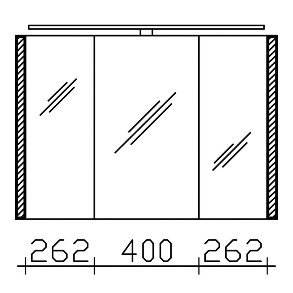 Pelipal S26 Spiegelschrank Mit Seitl. LED Lichtprofil 100 X 17 X 70 Cm, Modul Links Außen 3 Pelipal S26 Spiegelschrank Mit Seitl. LED Lichtprofil 100 X 17 X 70 Cm, Modul Links Außen