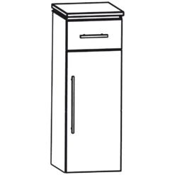 Puris Cool Line Highboard 30 X 30 X 84 Cm Mit 1 Schubkasten Und 1 Tür, Anschlag Rechts, Griff 295 8 Puris Cool Line Highboard 30 X 30 X 84 Cm Mit 1 Schubkasten Und 1 Tür, Anschlag Rechts, Griff 295 -Duravit Verkaufsgeschäft hersteller puris cool line hoch seitenschraenke 818845