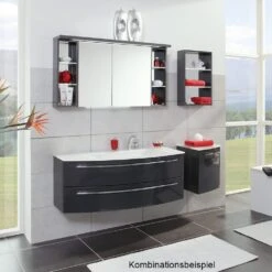 Puris Crescendo Unterschrank 40 X 42,5 X 51 Cm Mit 1 Tür, Türanschlag Rechts, Glasablage Optiwhite