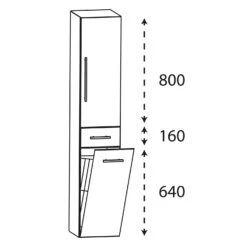 Puris Kao Line Hochschrank 30 X 160 Cm 1 Wäschekippe, 1 Tür, Stangengriff, Anschlag Rechts 9 Puris Kao Line Hochschrank 30 X 160 Cm 1 Wäschekippe, 1 Tür, Stangengriff, Anschlag Rechts -Duravit Verkaufsgeschäft hersteller puris kao line hoch seitenschraenke 11960975