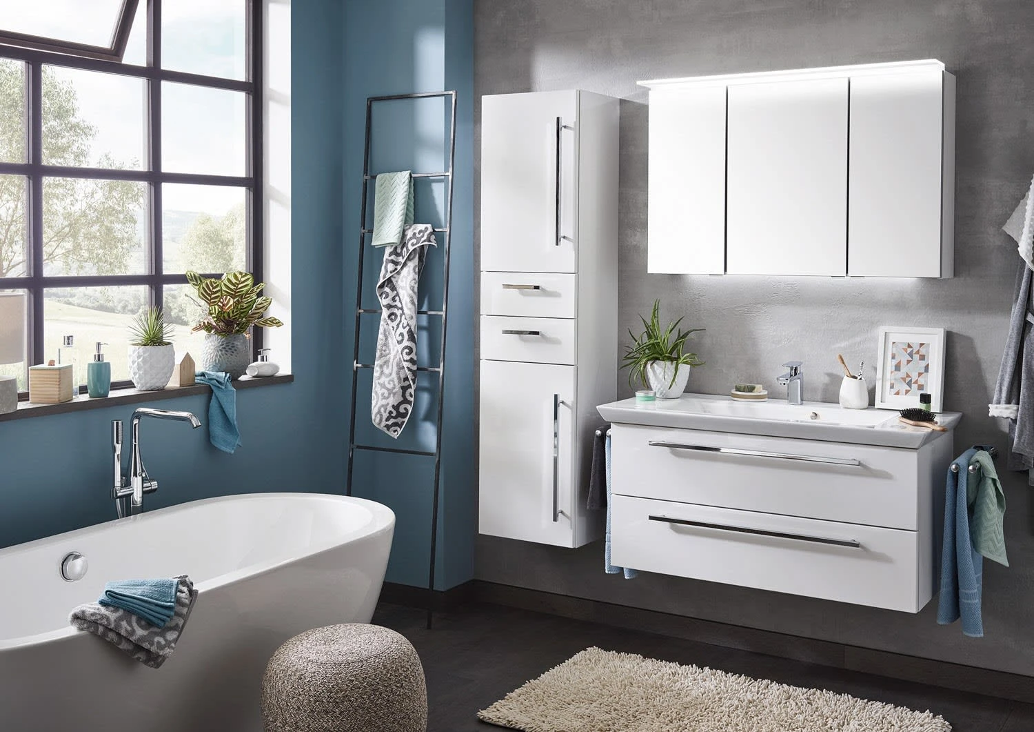 Puris Kao Line Waschtischkombination 96 Cm Mit Keramikwaschtisch, 2 Auszügen, Stangengriff 9 Puris Kao Line Waschtischkombination 96 Cm Mit Keramikwaschtisch, 2 Auszügen, Stangengriff - Image 7