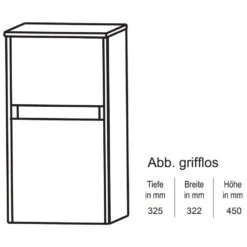 Puris Unique Unterschrank 32,2 X 45 Cm Mit Griffleiste