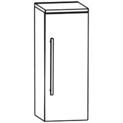 Puris Vuelta Highboard 30 X 30 X 65,6 Cm Mit 1 Drehtür, Türanschlag Rechts