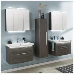 Puris Vuelta Spiegelschrank Serie A 70 X 15 X 64 Cm Mit LED-Aufbauleuchte