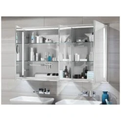 Sanipa Reflection Aluminium-Wandeinbau-Spiegelschrank WILMA 135 Mit LED-Beleuchtung -Duravit Verkaufsgeschäft hersteller sanipa reflection spiegelschraenke aluminium wandeinbaumodelle 3713885