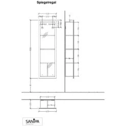 Sanipa Vindo Spiegelregal