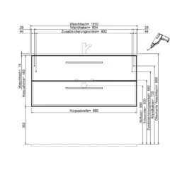 Steinkamp Life 2.0 Waschtischunterschrank 99 Cm Mit Pelipal Waschtisch -Duravit Verkaufsgeschäft hersteller steinkamp badmoebel waschtisch mit unterschrank 3575249