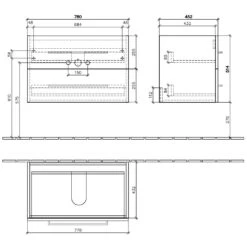 Villeroy & Boch Avento 2.0 Waschtisch-Kombination 80 Cm Mit 2 Auszügen, 1 Hahnloch Und 1 Überlauf -Duravit Verkaufsgeschäft hersteller villeroy boch alle kollektionen avento 3553640