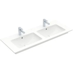 Villeroy & Boch Venticello Waschtisch-Kombination 130 Cm Mit 4 Auszügen, 2 Hahnlöchern Und 2 Überläufen