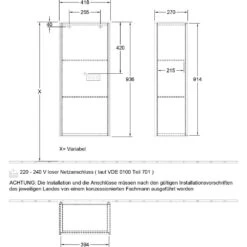 Villeroy & Boch Finion Seitenschrank 93,6 Cm Mit Wandbeleuchtung, Anschlag Links -Duravit Verkaufsgeschäft hersteller villeroy boch finion badmoebel hoch 1357972