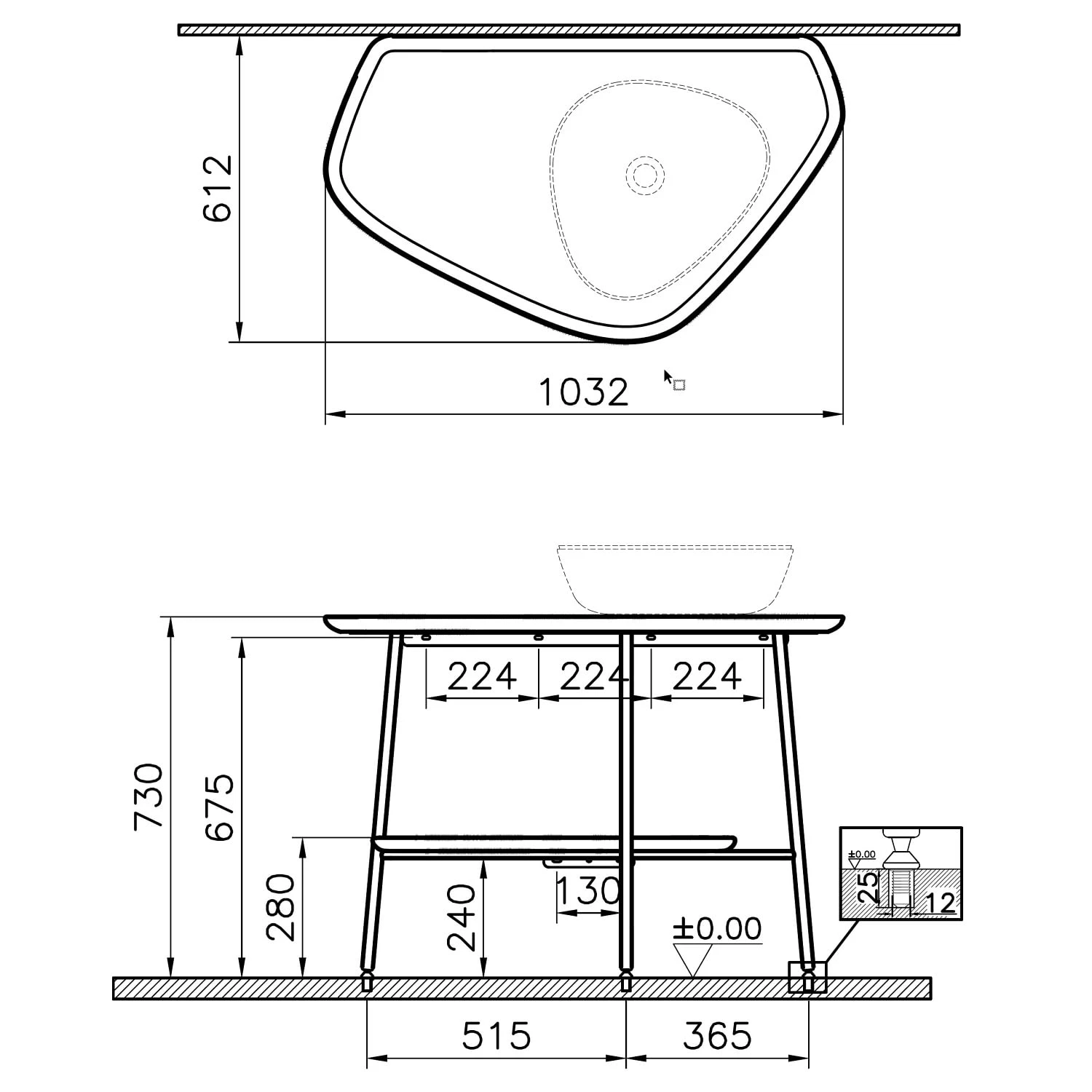 VitrA Plural Konsole Wandgebunden 1 Ausschnitt Rechts 3 VitrA Plural Konsole Wandgebunden 1 Ausschnitt Rechts