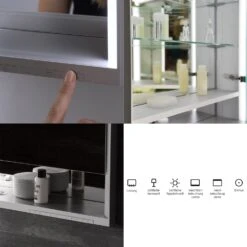 Keuco Royal Lumos Aufputz-Spiegelschrank 120 X 73,5 Cm Mit Spiegelheizung, LED-Beleuchtung, 3 Türen -Duravit Verkaufsgeschäft keuco alle serien royal lumos spiegelschraenke 9141527