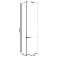 Kronenbach Cube Maxiboard, 30 X 127,6 Cm, 1 Auszug, 1 Tür, Anschlag Rechts, Mit TIP-ON -Duravit Verkaufsgeschäft kronenbach badmoebel cube hochschraenke maxiboard 30 4823609