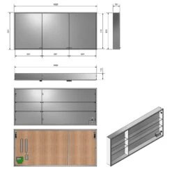 Kronenbach Cube Spiegelschrank 182 X 82 Cm Mit Umlaufender LED-Beleuchtung, Unterputz 9 Kronenbach Cube Spiegelschrank 182 X 82 Cm Mit Umlaufender LED-Beleuchtung, Unterputz -Duravit Verkaufsgeschäft kronenbach spiegelschraenke cube spiegelschrank 182 x 6714235