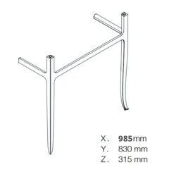 LAUFEN The New Classic Waschtischgestell 98,5 X 32 X 83 Cm -Duravit Verkaufsgeschäft laufen alle serien the new classic 6838304