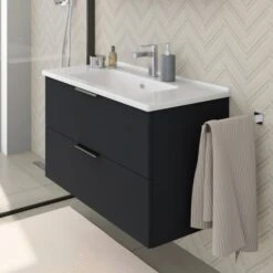 Steinkamp Living 2.0 Waschtisch 100 Cm Mit Unterschrank 97 Cm -Duravit Verkaufsgeschäft marken steinkamp badmobel living 2 0 steinkamp waschtisch mit unterschrank 5893882