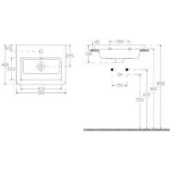 Home Waschtisch Mit Unterschrank 50 Cm, 1 Auszug -Duravit Verkaufsgeschäft megabad profi collection badmoebel home waschtisch 9648902