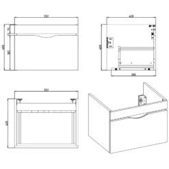 Home Waschtisch Mit Unterschrank 60 Cm, 1 Auszug -Duravit Verkaufsgeschäft megabad profi collection badmoebel home waschtischkombination 6013651