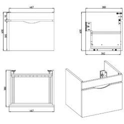 Home Waschtisch Mit Unterschrank 50 Cm, 1 Auszug -Duravit Verkaufsgeschäft megabad profi collection badmoebel home waschtischkombination 6013693