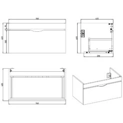 Home Waschtisch Mit Unterschrank 80 Cm, 1 Auszug 10 Home Waschtisch Mit Unterschrank 80 Cm, 1 Auszug -Duravit Verkaufsgeschäft megabad profi collection badmoebel home waschtischkombination 6013705