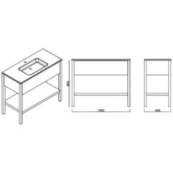 Loft 2.0 Waschtischunterschrank 100 Cm, Mit Holzgestell -Duravit Verkaufsgeschäft megabad profi collection badmoebel loft 2 6492140