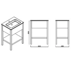 Loft 2.0 Waschtischunterschrank 60 Cm, Mit Holzgestell -Duravit Verkaufsgeschäft megabad profi collection badmoebel loft 2 6492515