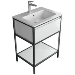 Neu eingetroffen 11 Loft 2.0 Waschtisch Mit Unterschrank 60 Cm, Mit Metallgestell