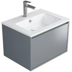 Neu eingetroffen 13 Loft Waschtisch Mit Unterschrank 60 Cm, 1 Auszug