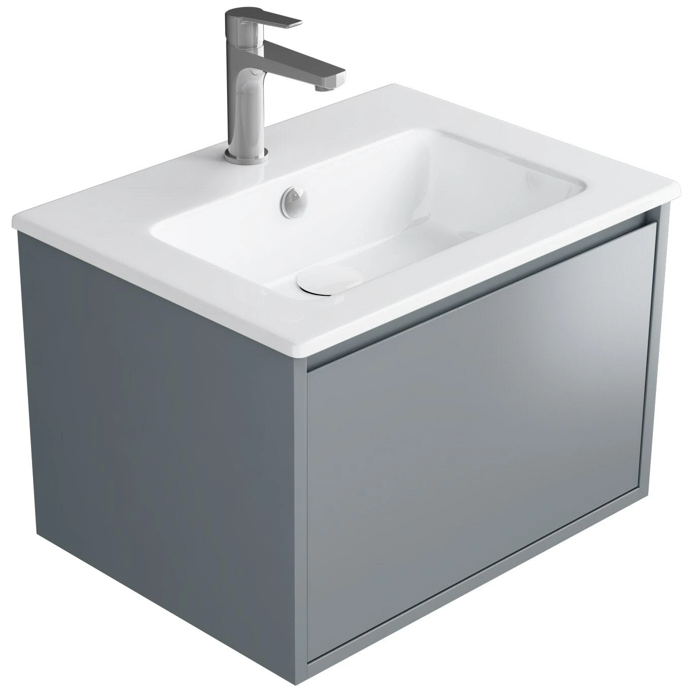 Loft Waschtisch Mit Unterschrank 60 Cm, 1 Auszug 3 Loft Waschtisch Mit Unterschrank 60 Cm, 1 Auszug