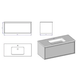 Loft Waschtisch Mit Unterschrank 100 Cm, 1 Auszug -Duravit Verkaufsgeschäft megabad profi collection badmoebel loft waschtischkombination 6122299