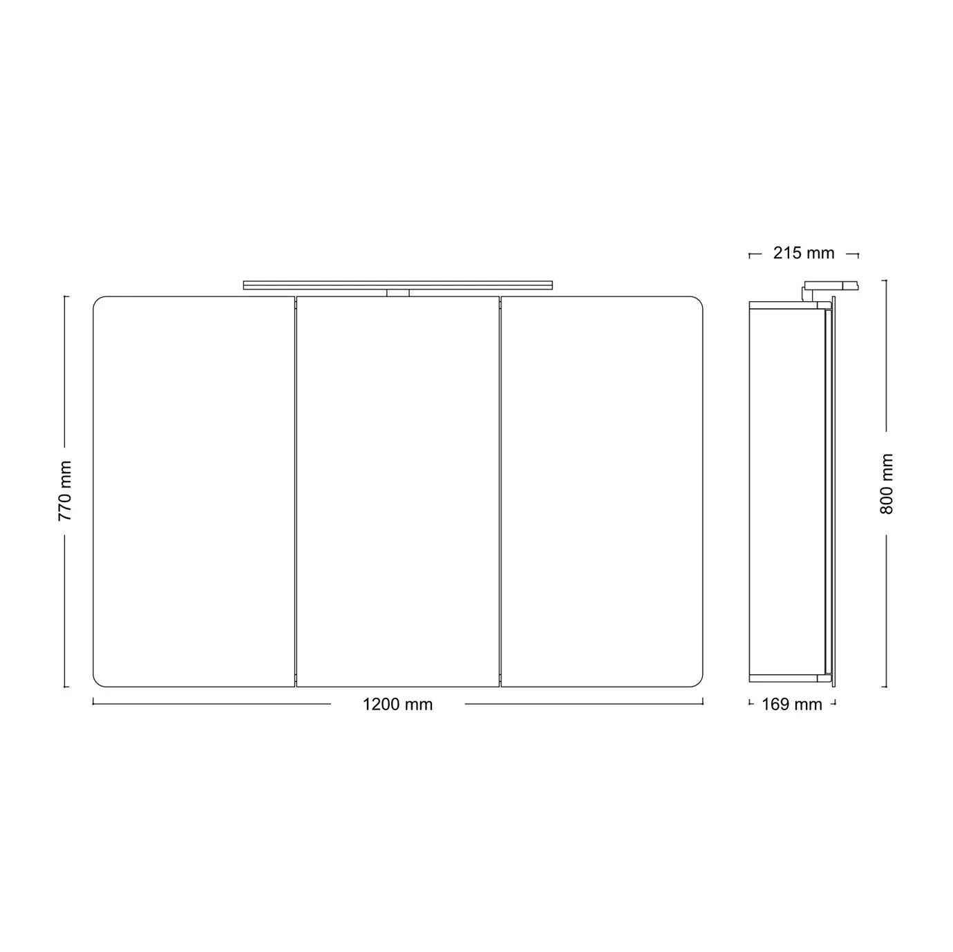 House 2.0 Spiegelschrank Comfort LED 120 Cm Mit 3 Türen 5 House 2.0 Spiegelschrank Comfort LED 120 Cm Mit 3 Türen - Image 3