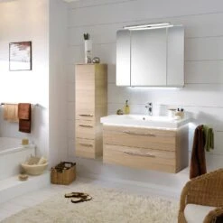 Pelipal Balto Midischrank 30 X 33 X 121,8 Cm, Türanschlag Links, Griff V2 -Duravit Verkaufsgeschäft pelipal balto hoch und seitenschraenke midischrank 4042225