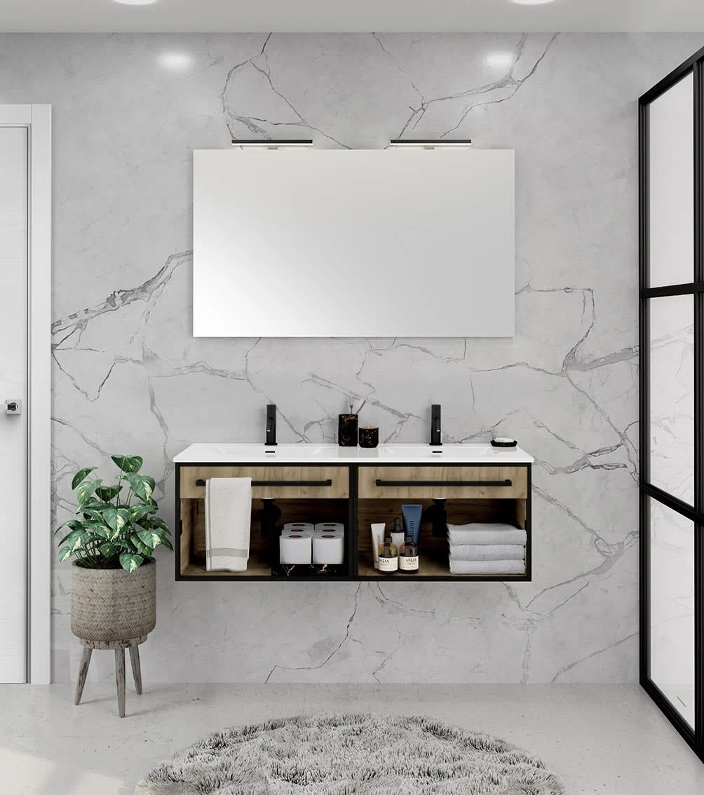 Pianura Giulia Doppelwaschtisch Mit Unterschrank 121 Cm 7 Pianura Giulia Doppelwaschtisch Mit Unterschrank 121 Cm - Image 5