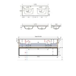 Pianura Giulia Doppelwaschtisch Mit Unterschrank 121 Cm 10 Pianura Giulia Doppelwaschtisch Mit Unterschrank 121 Cm -Duravit Verkaufsgeschäft pianura giulia waschtische mit unterschrank guilia 9638504