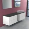 Progettobagno Elba Modular Glass, Ausführung Rechts Waschtischkonsole 190 Cm Mit Hahnlochbohrung -Duravit Verkaufsgeschäft progettobagno elba modular glass ausfuehrung rechts 6804501