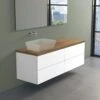Progettobagno Elba Terra Waschtischkonsole 160 Cm , Ausführung Links -Duravit Verkaufsgeschäft progettobagno evo terra waschtischkonsolen elba 160 10254794