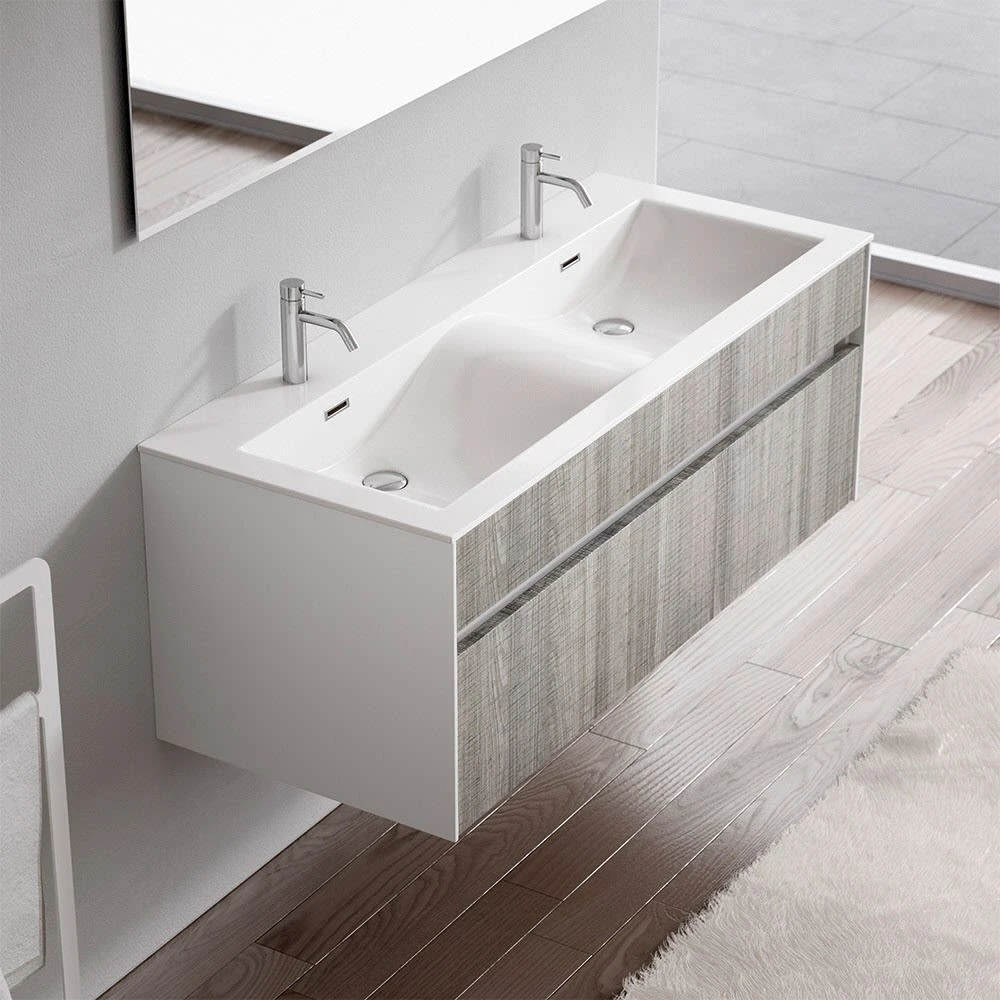 Progettobagno Isola Doppel-Waschtisch Mit Unterschrank 120 Cm 3 Progettobagno Isola Doppel-Waschtisch Mit Unterschrank 120 Cm