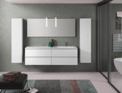Progettobagno Stresa Lago Waschtisch Mit Unterschrank 160 Cm, Ausführung Rechts -Duravit Verkaufsgeschäft progettobagno stresa lago waschtisch mit unterschrank 6853190