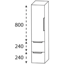 Puris Aspekt Mittelschrank 40 Cm Mit 1 Tür, Anschlag Links, 2 Auszüge, Griff 338 9 Puris Aspekt Mittelschrank 40 Cm Mit 1 Tür, Anschlag Links, 2 Auszüge, Griff 338 -Duravit Verkaufsgeschäft puris aspekt mittelschraenke griffleiste alu matt 5763709