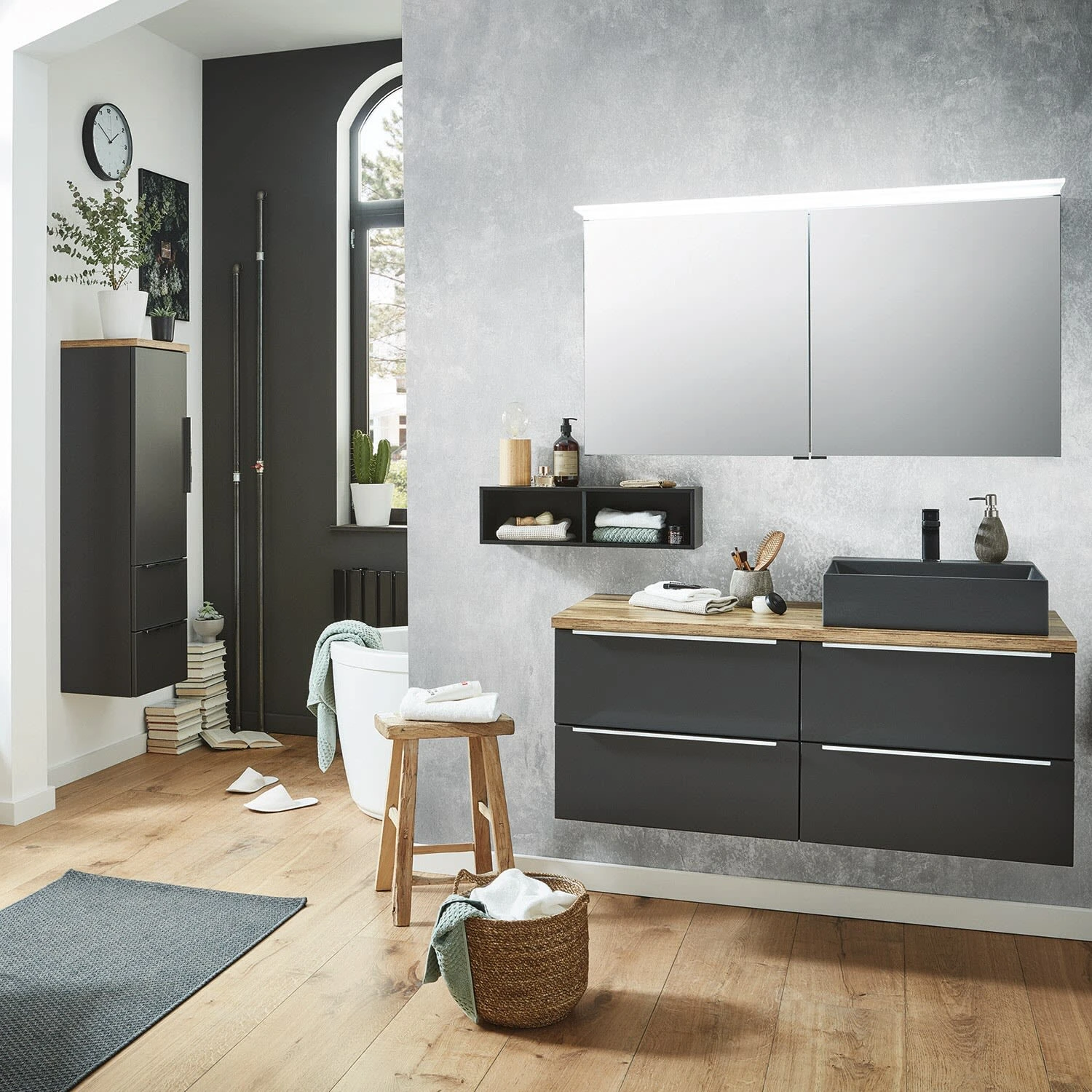 Puris Aspekt Mittelschrank 40 Cm Mit 1 Tür, Anschlag Links, 2 Auszüge, Griff 338 4 Puris Aspekt Mittelschrank 40 Cm Mit 1 Tür, Anschlag Links, 2 Auszüge, Griff 338 - Image 2