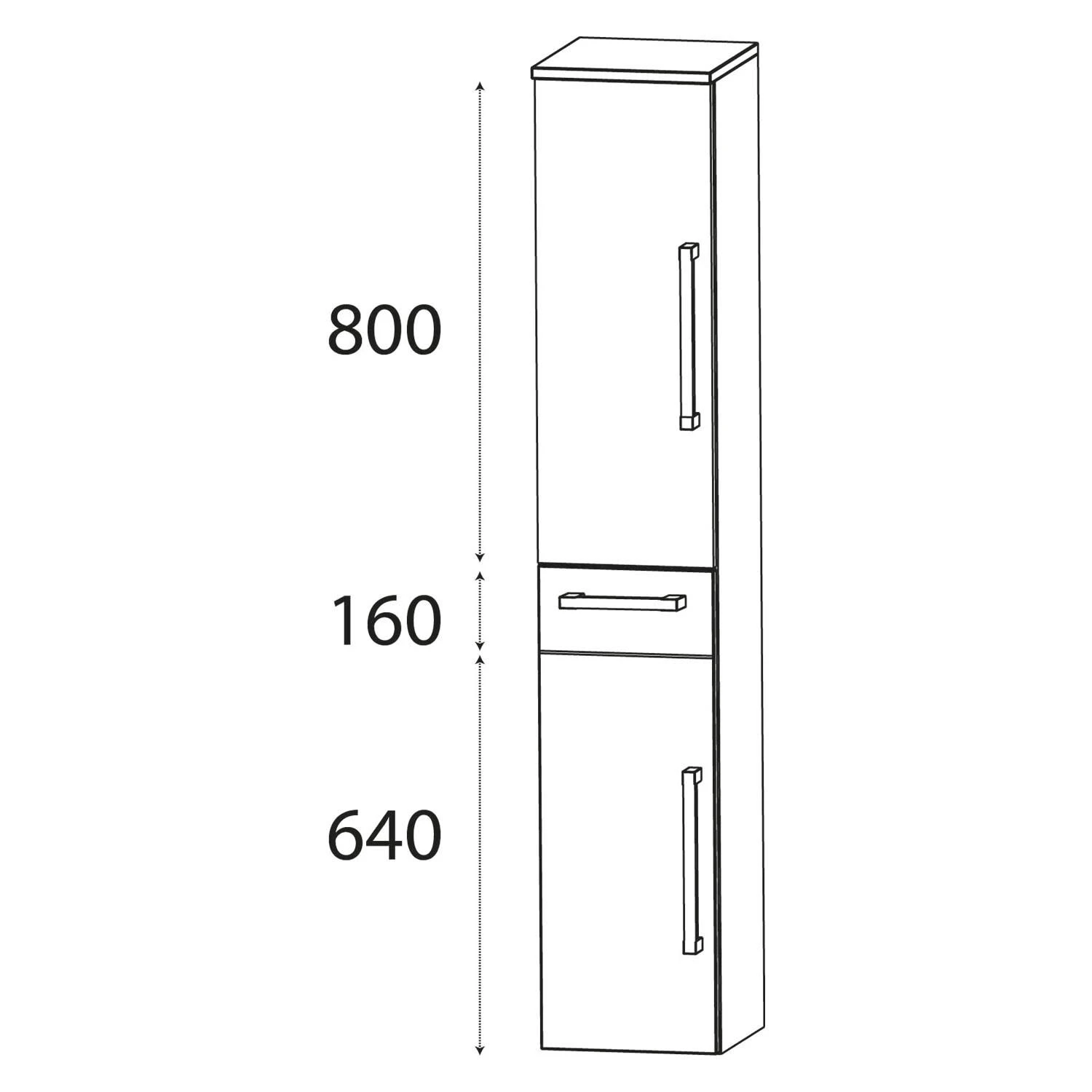 Puris B • Brace Hochschrank 30 X 30 X 162,8 Cm Mit 1 Schubkasten Und 2 Türen, Anschlag Links 3 Puris B • Brace Hochschrank 30 X 30 X 162,8 Cm Mit 1 Schubkasten Und 2 Türen, Anschlag Links
