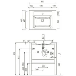 Puris Urban Loft Unterschrank 69 X 33 X 83,1 Cm Mit 2 Metallauszügen -Duravit Verkaufsgeschäft puris b collection royal bath 4914794