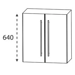 Puris Kao Line Oberschrank 60 X 64 Cm Mit 2 Türen, Griffleiste -Duravit Verkaufsgeschäft puris kao line hoch und seitenschraenke 5888659