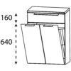 Puris Rounds Highboard 60 X 30 X 82,8 Cm Mit Wäschekippe, 1 Schubkasten, Griff 339 -Duravit Verkaufsgeschäft puris rounds hoch seitenschraenke highboard 60 4904246