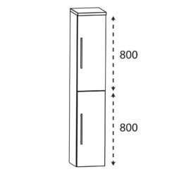 Puris Speed Hochschrank 30 Cm Mit 2 Türen, Anschlag Rechts -Duravit Verkaufsgeschäft puris speed hoch und seitenschraenke hochschraenke 9145862
