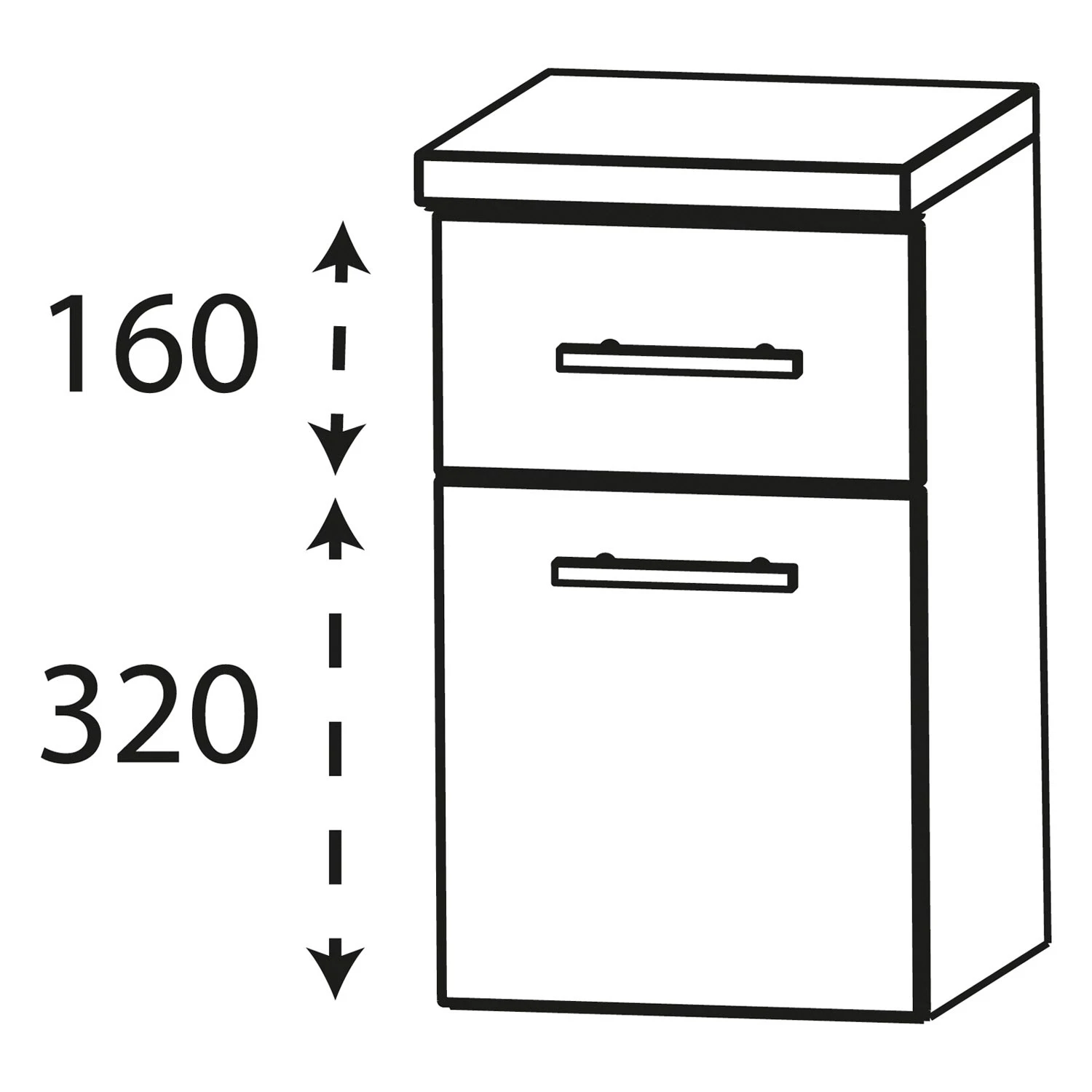 Puris Star Line Unterschrank 30 X 30 X 50,8 Cm Mit 1 Schubkasten Und 1 Tür, Anschlag Links, Griff 329 4 Puris Star Line Unterschrank 30 X 30 X 50,8 Cm Mit 1 Schubkasten Und 1 Tür, Anschlag Links, Griff 329 - Image 2
